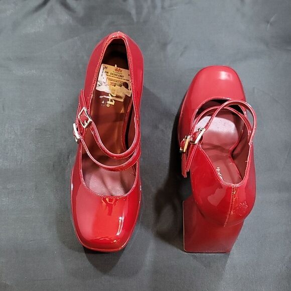 BRAND NEW SODA WOMEN'S  CLOSED TOE MARY JANE HIGH CHUNKY PUMPS - Picture 4 of 14